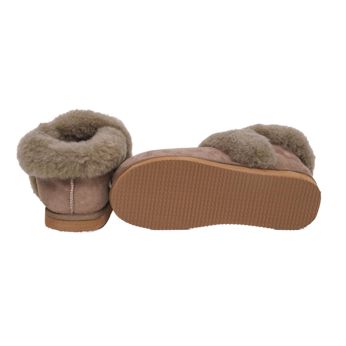 Ženske krznene papuče - prirodno krzno