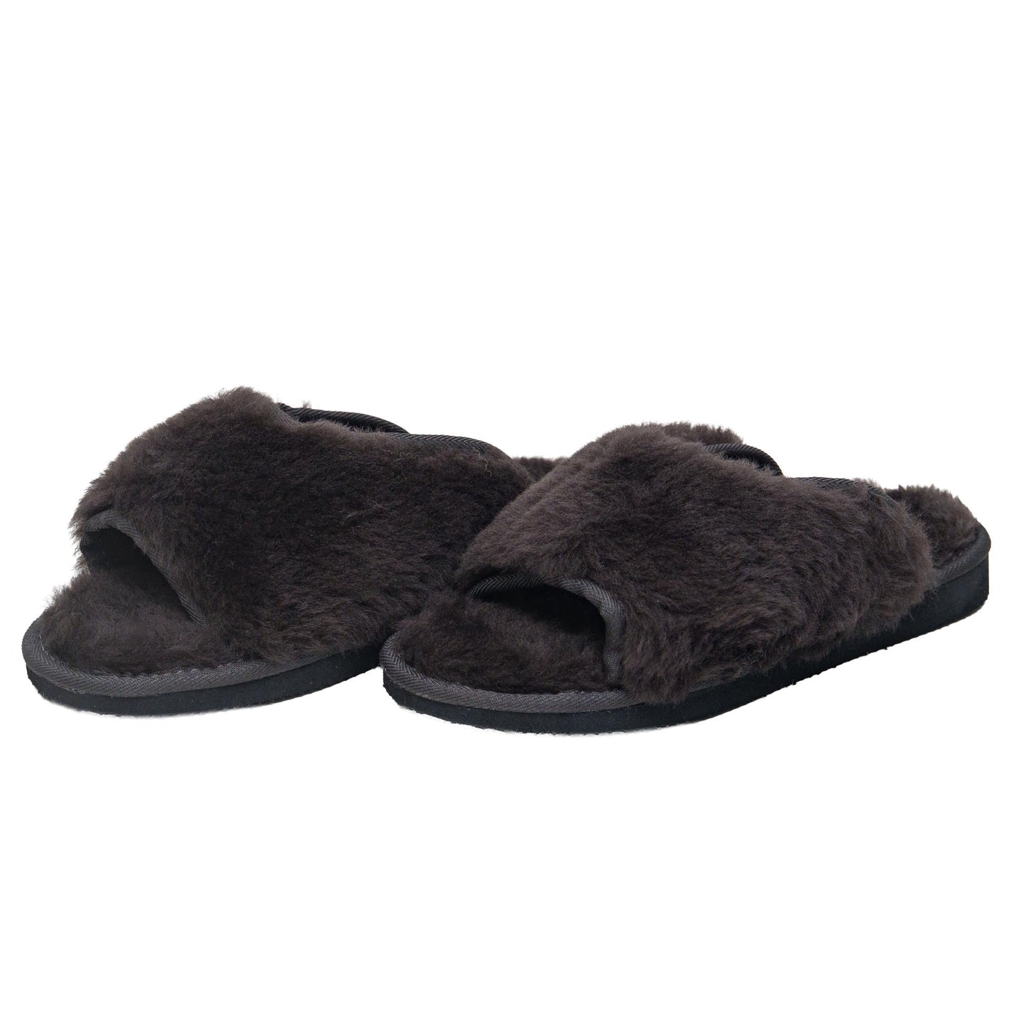 Ženske krznene papuče - prirodno krzno