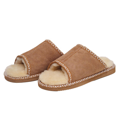 Ženske krznene papuče - prirodno krzno